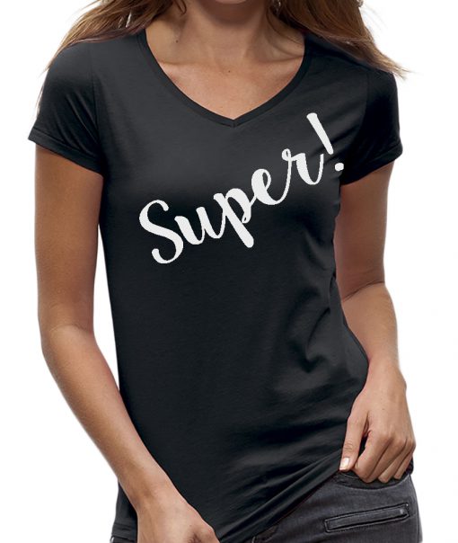 Super t-shirt dames IT shirt zwart