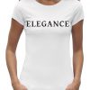 Elegance t-shirt zwart glitter dames
