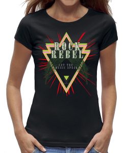 Rock rebel - rock chick t-shirt