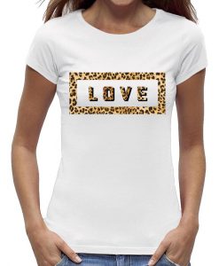 Love wild luipaardprint t-shirt