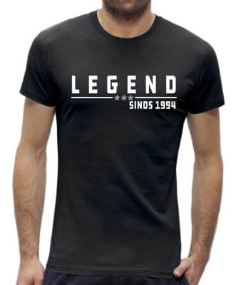 30 jaar t-shirt man legend verjaardag 1994
