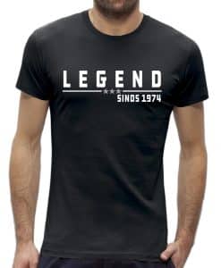 50 jaar t-shirt abraham man legend verjaardag 1973