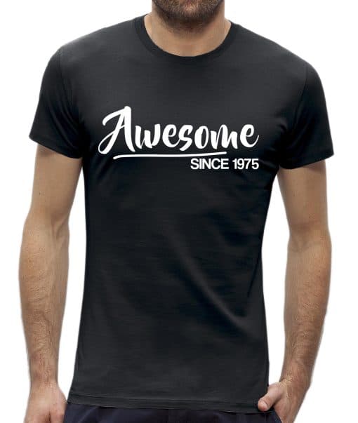 Abraham 50 jaar t-shirt man verjaardag awesome 1975