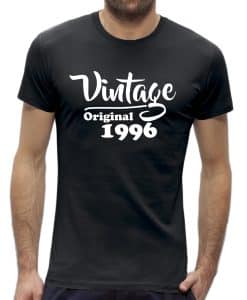 30 jaar t-shirt man vintage verjaardag 1996