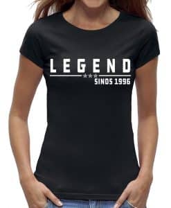 30 jaar t-shirt vrouw legend verjaardag 1996