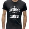 Awesome stars 30 jaar t-shirt verjaardag 1992