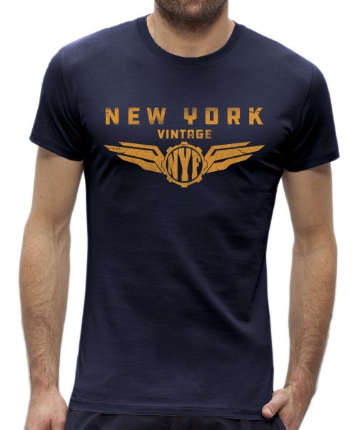 T-shirt New York vintage Dark Navy man