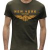 T-shirt New York vintage Khaki man