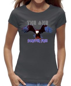 Eagle t-shirt the one forever free grijs