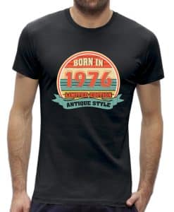 Antique Style Abraham 50 jaar T-shirt man Verjaardag kado 1976