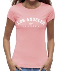 Dames shirt katoen Los Angeles rose clay