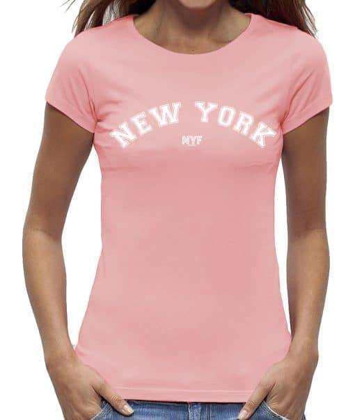 Dames shirt katoen New York Rose clay