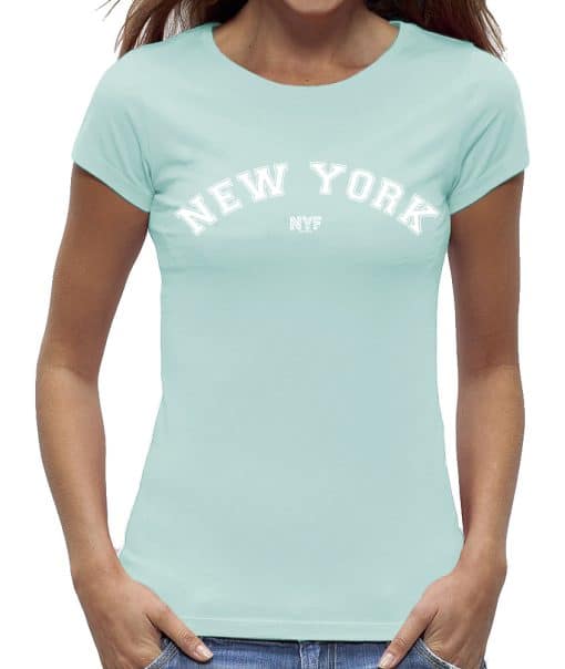 Dames shirt katoen New York ocean