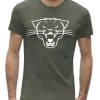 Heren panter t-shirt khaki