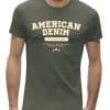 American denim khaki heren shirt