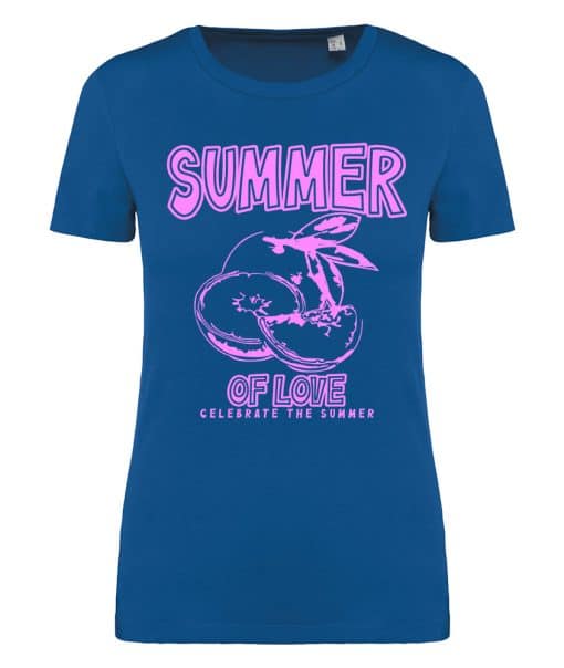 Summer of love kobalt t-shirt