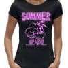 Summer of love zwart t-shirt