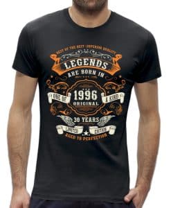 Limited Edition 30 jaar verjaardag shirt man 1996