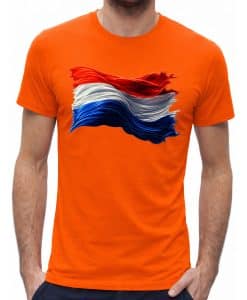 Oranje shirt heren Nederlandse vlag