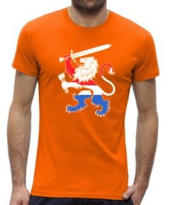 Oranje shirt heren Koningsdag EK WK met Nederlandse leeuw Je maintiendrai - New York Finest